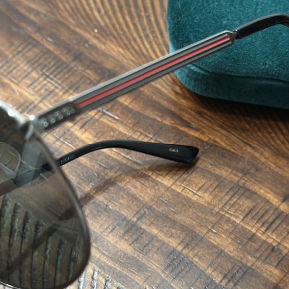 GUCCI GG138S Unisex Aviator Web Sunglasses - Picture 6 of 11